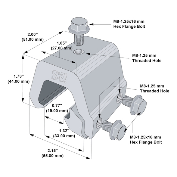 S-5! Clamp - Size K Grip (S-5-K Grip)