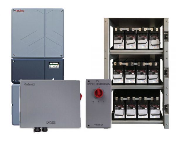 OutBack Power SE-530PLR-SBX SystemEdge Package,3-shelf Integrated Battery Rack